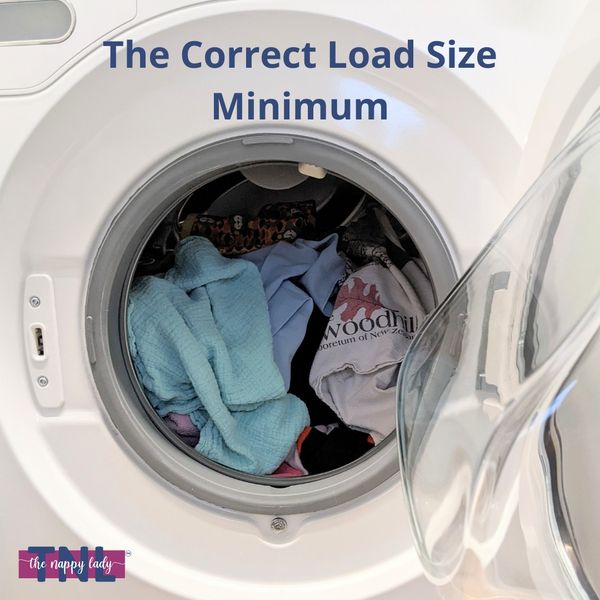 minimum correct washing load size