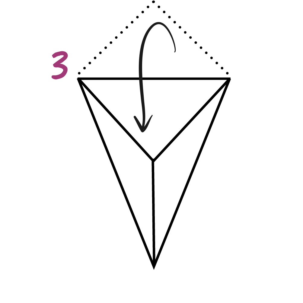  Kite fold step 3