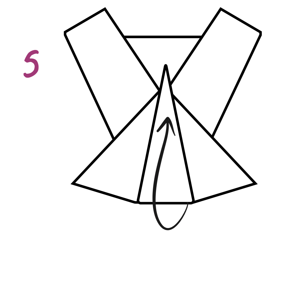 Marias fold step 5