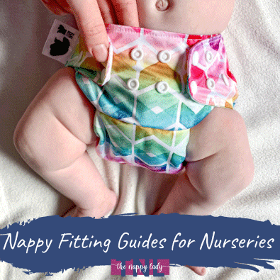 Nappy fitting guides for nurseries and childcare