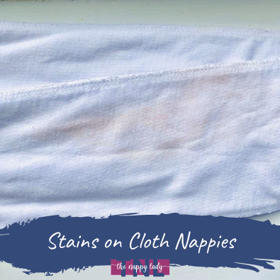 Stains on cloth nappies