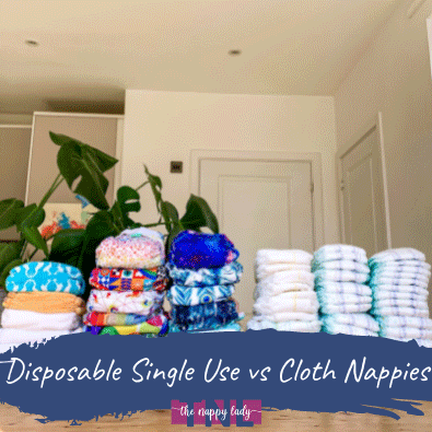 Plastic disposable single use vs reusable nappies