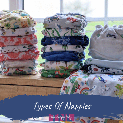 What are the types of reusable nappies