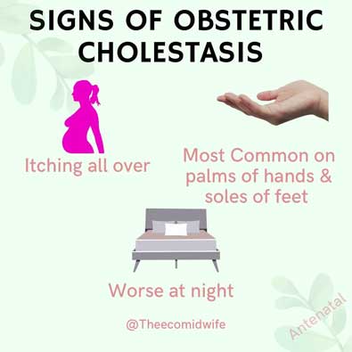 Signs of Obstetric Cholestasis