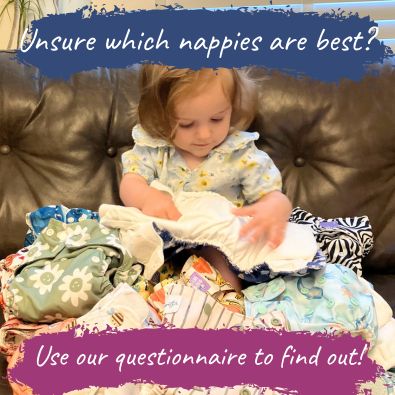 Pop up asking unsure which nappies to choose? Use our advice service