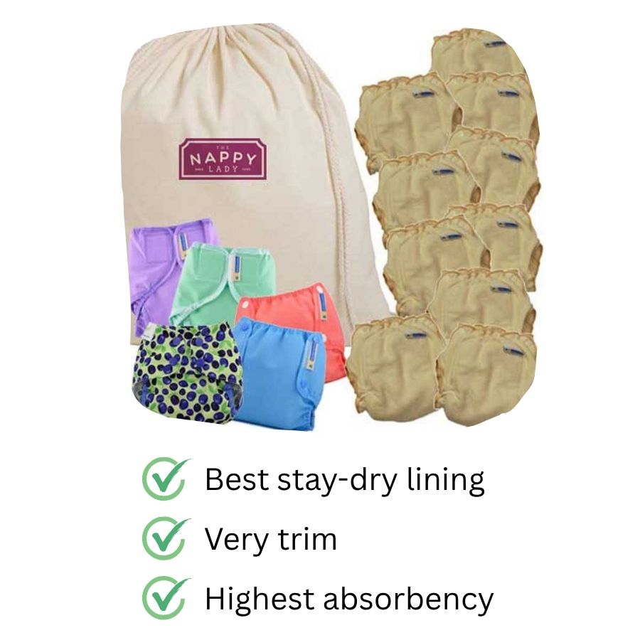 Staydry Sandys Newborn Hire Kit - Nappy Lady Nappy Library