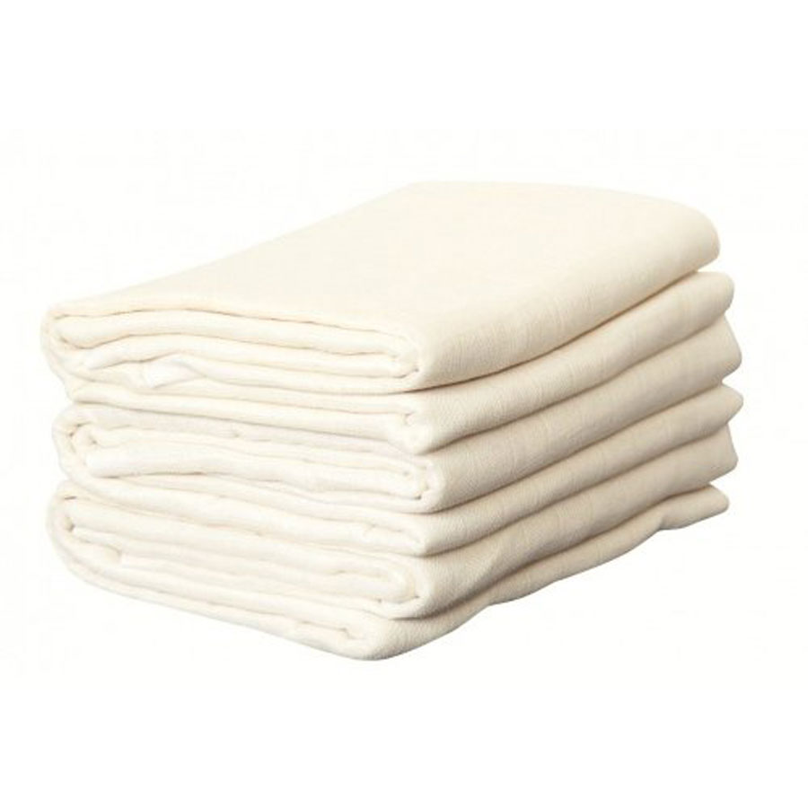 Organic Muslin Baby Wipes - one layer cotton