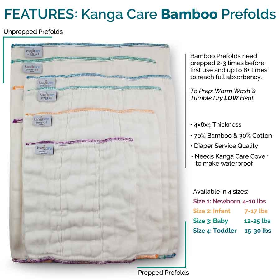 Kangacare Bamboo Prefolds