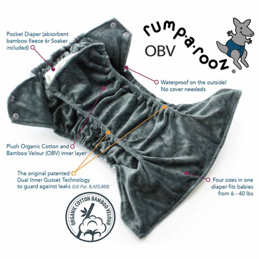 Organic OBV Rumparooz Pocket Nappy