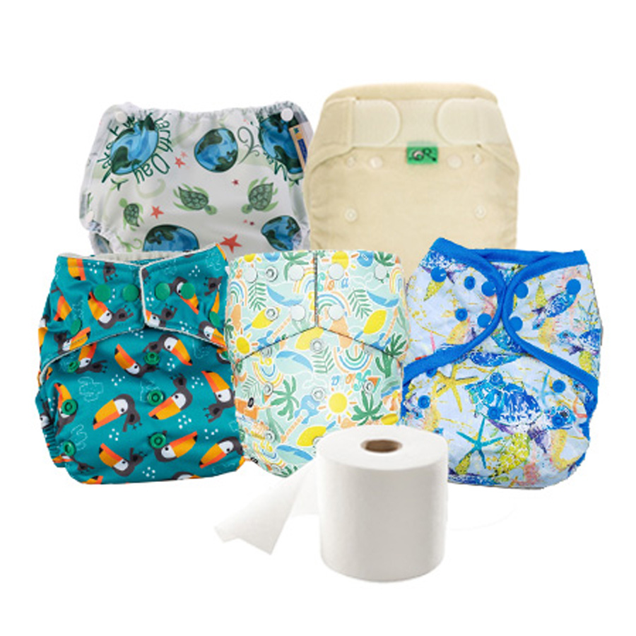 Real Nappies for London £70.00 Flats Nappy Kit Nappy Lady