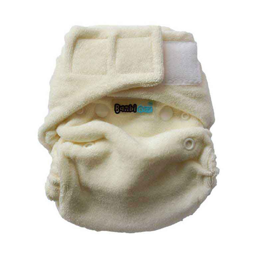 Bambinex Bambou Stretch Inserts Avec Popper - Taille 2 (10-20 Kg) Lot De 3 Naturel