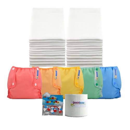 Muslins Newborn Nappy Complete Kit