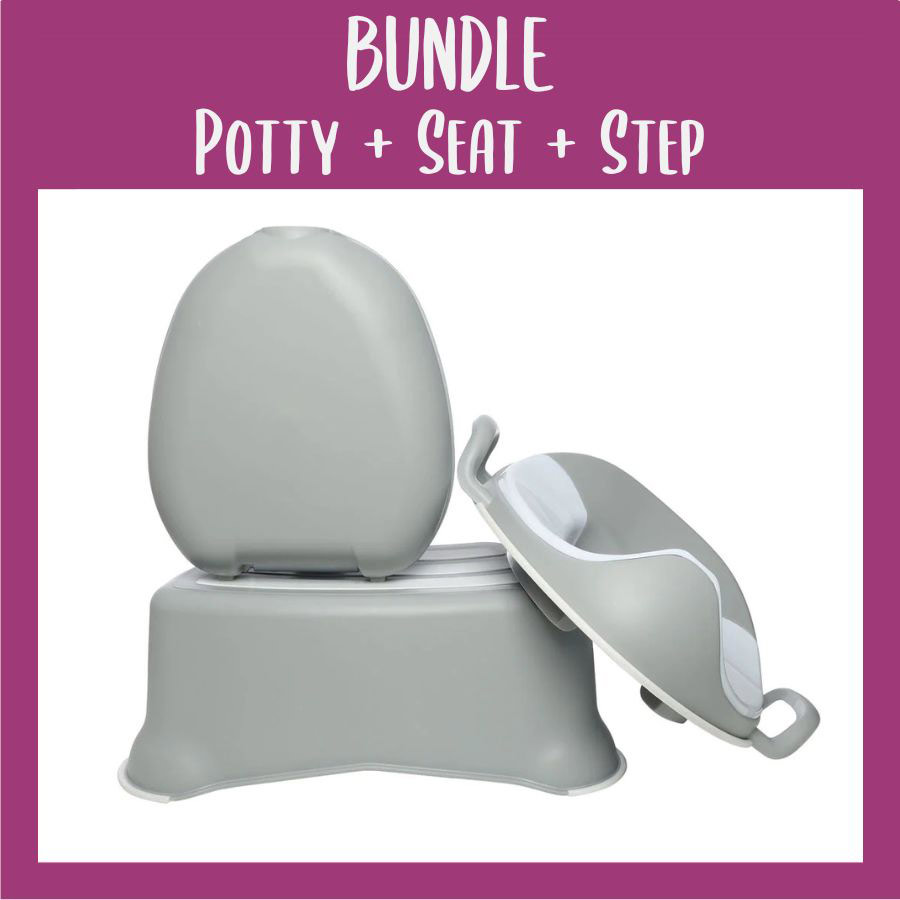 My Carry Potty Training Set Pearl Grey The Nappy Lady