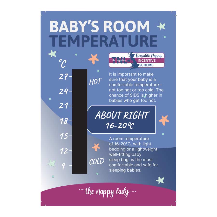 Baby Room Thermometer Temperature Gauge The Nappy Lady