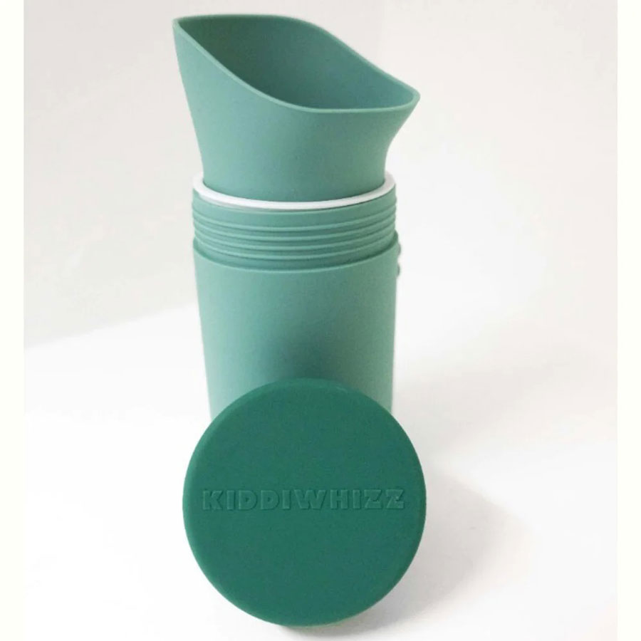 KIDDIWHIZZ Whizzer Big Whizz - Discreet & Compact, Glow in The Dark Travel Toilet Seen on Dragons Den | Portable & Leak Proof Silicone Pee Bottle - Festival Essentials Camping Loo