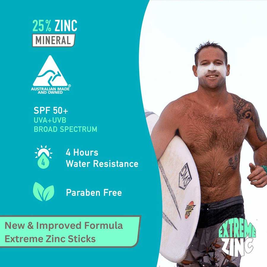 Sun Zapper Zinc Stick Rainbow Pack Sun Protection