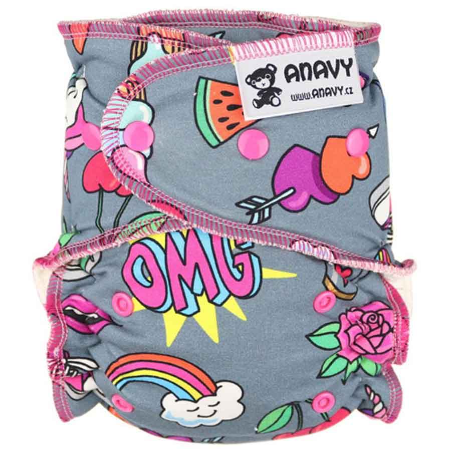 Anavy Fitted Onesize Popper Nappy