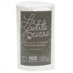 La Petite Ourse Bamboo Liner (100 sheets roll)