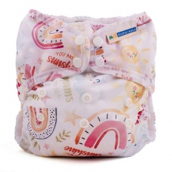 NATURAL COTTON One Size Wizard Uno All-In-One Nappy by Mother-ease