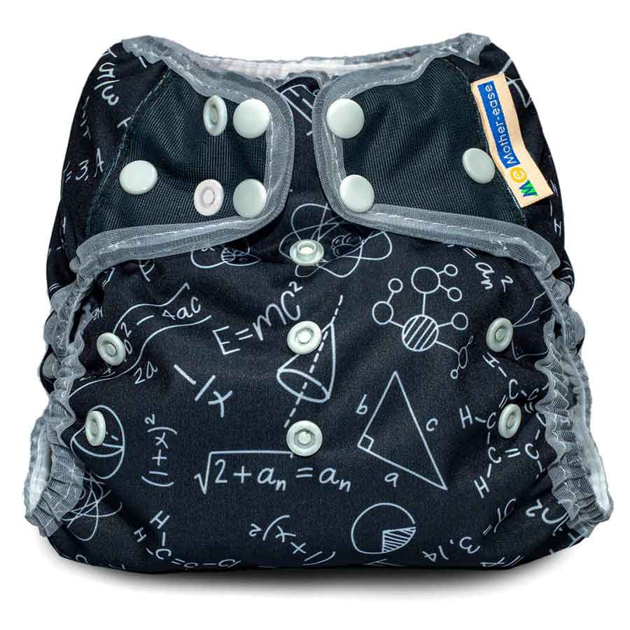 NATURAL COTTON One Size Wizard Uno All-In-One Nappy by Mother-ease